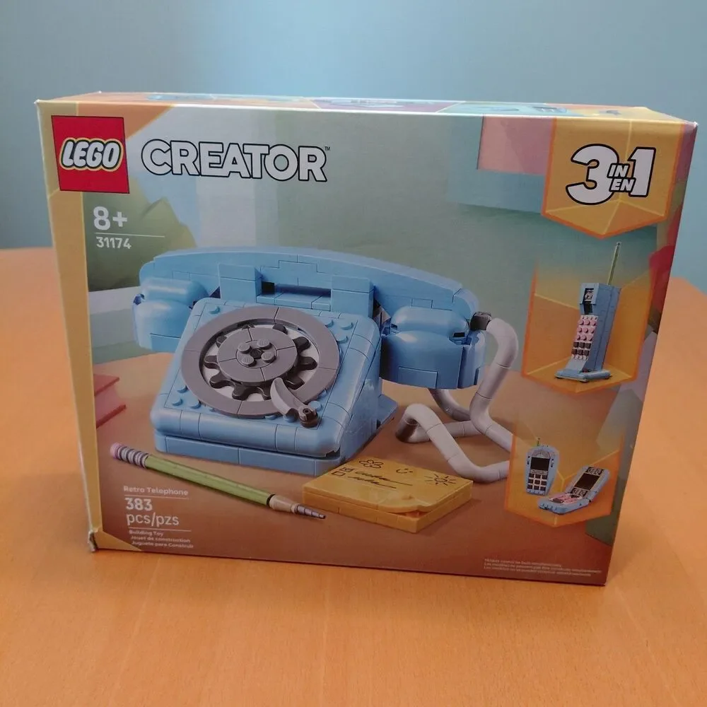 LEGO Creator 3-in-1 Retro Telephone Set 31174 - Open Box READ